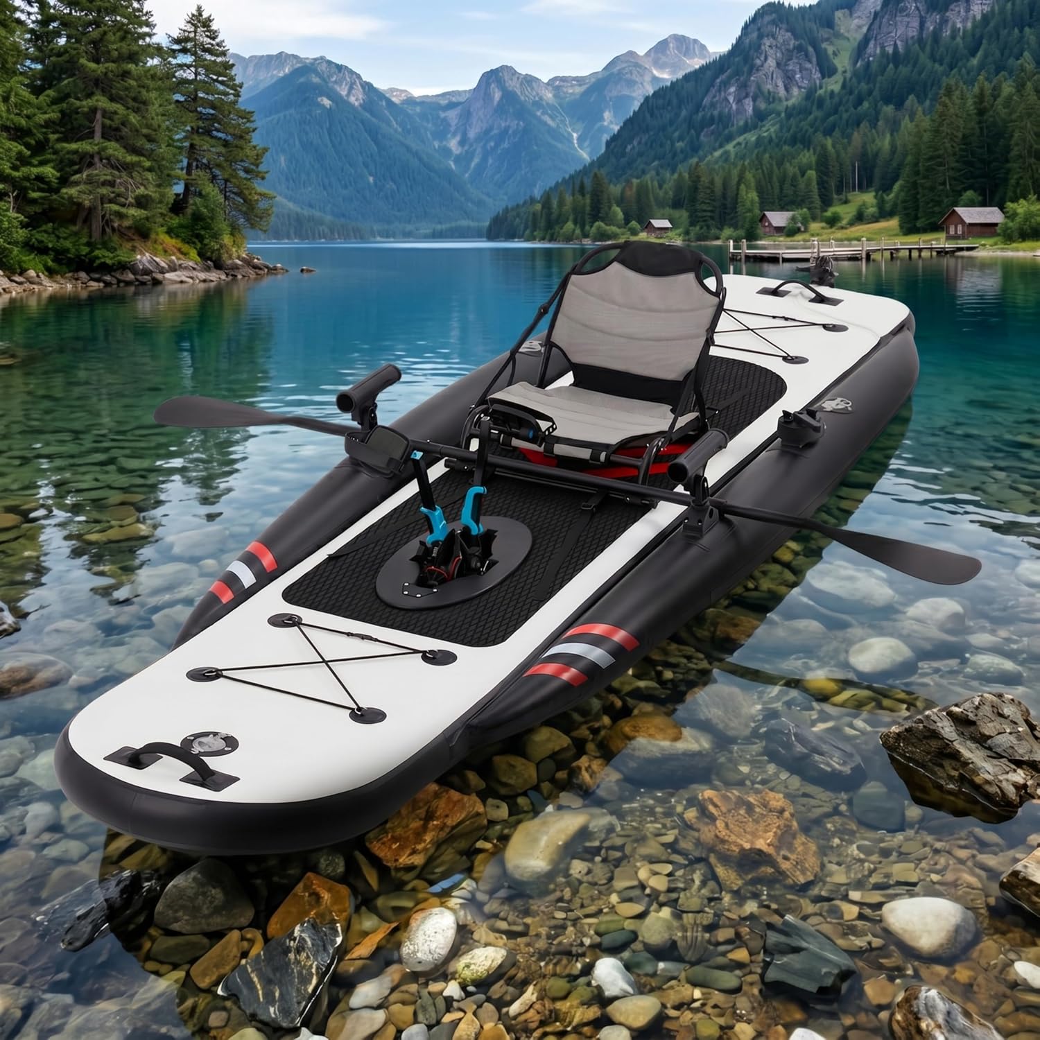 12ft Premium PVC Inflatable Fi - Fishing Kayak Seat のレビューと価格