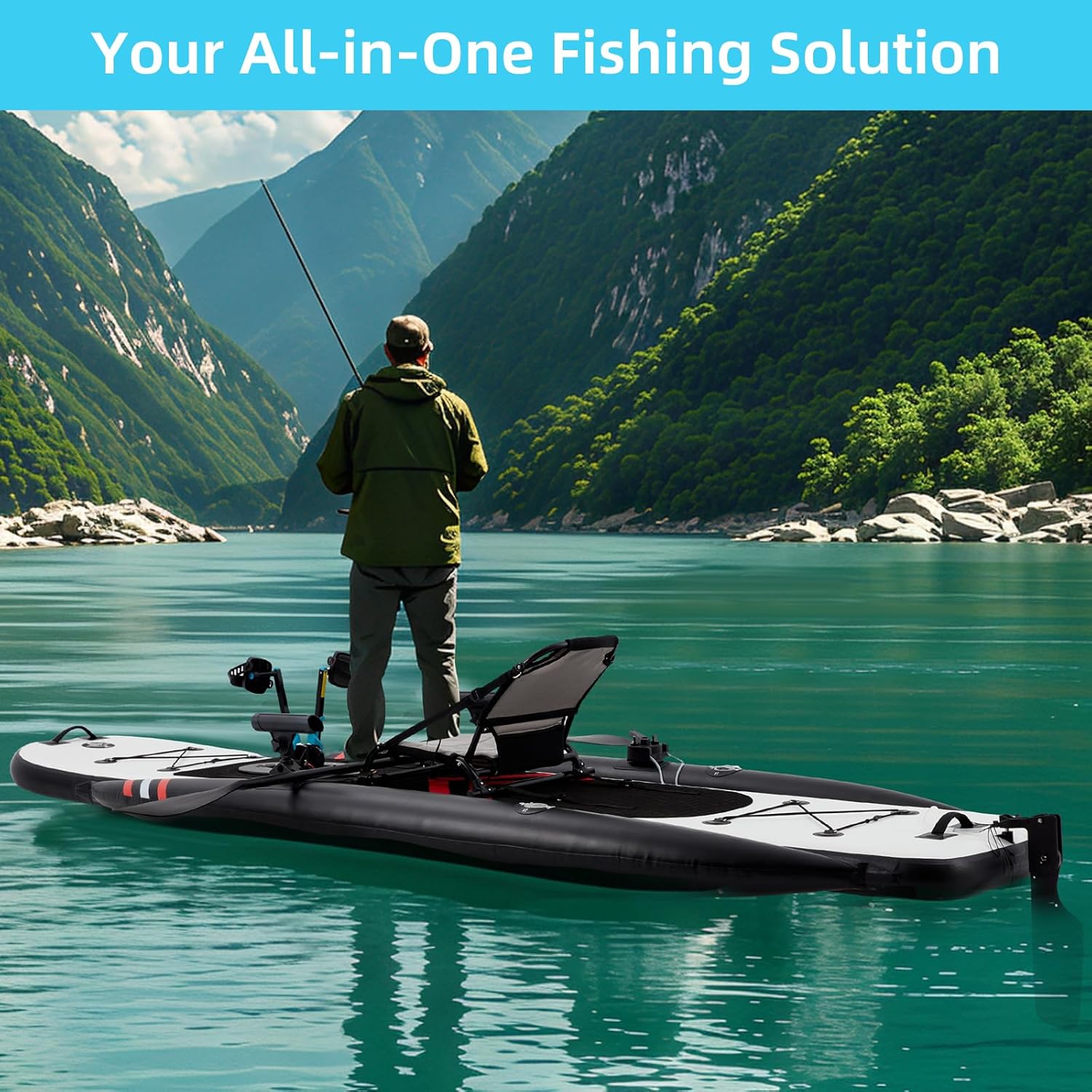 12ft Premium PVC Inflatable Fi - Fishing Kayak Seat のレビューと価格