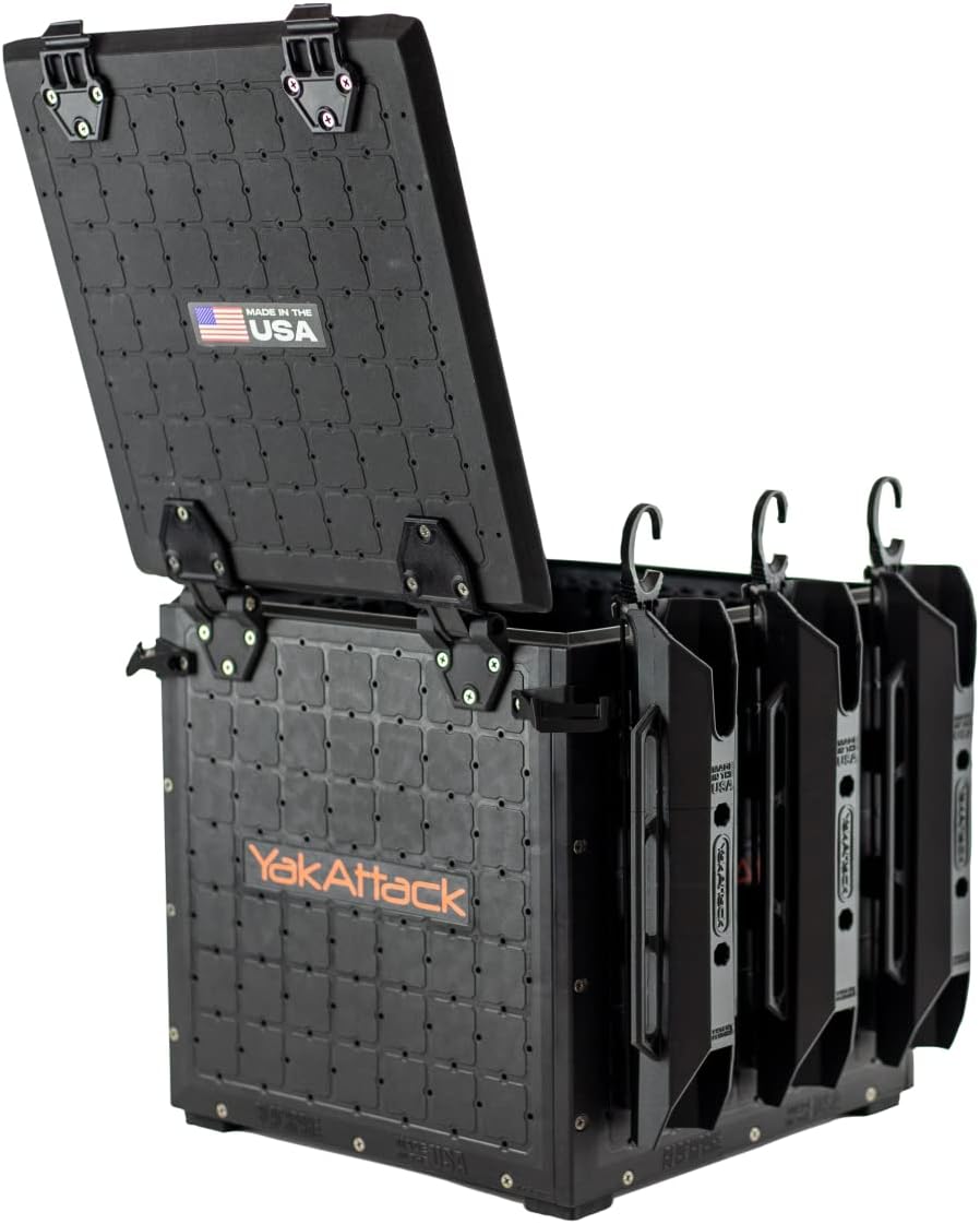 Fishing Crate with 3 Rod Holde - Fishing Kayak Crate のレビューと価格