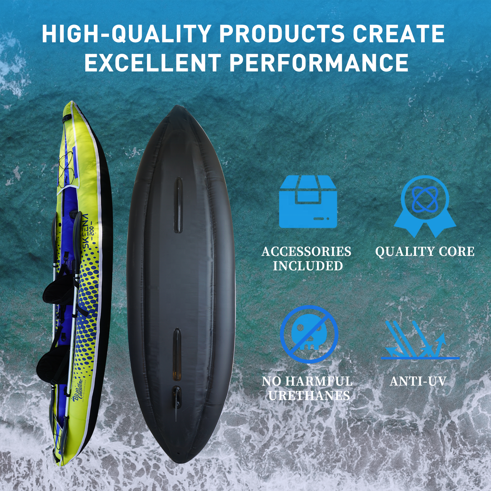 Adult Inflatable Fishing Canoe - Fishing Kayak Paddle のレビューと価格