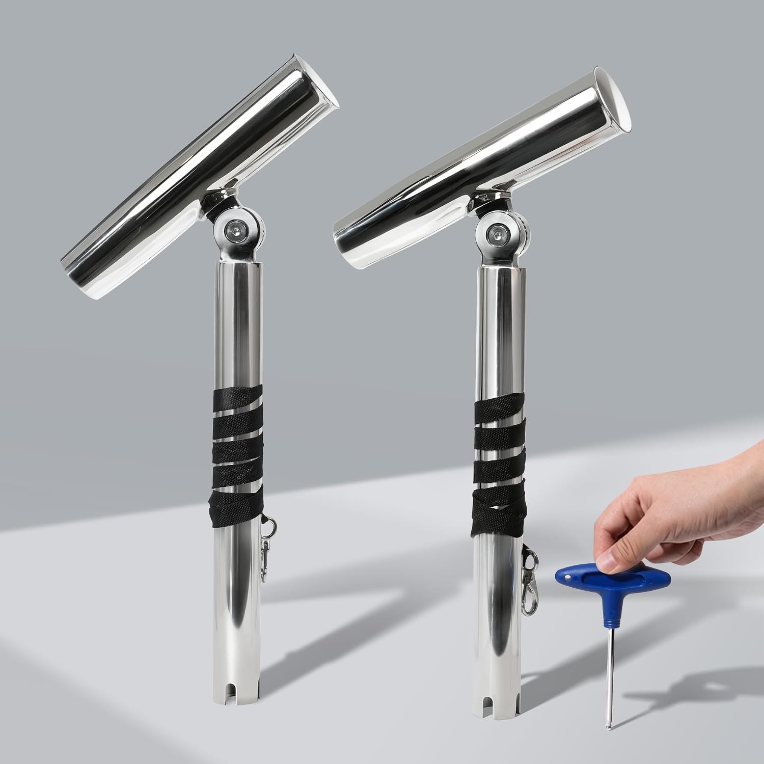 2-Pack Stainless Steel Outrigg - Fishing Kayak Rod Holder のレビューと価格