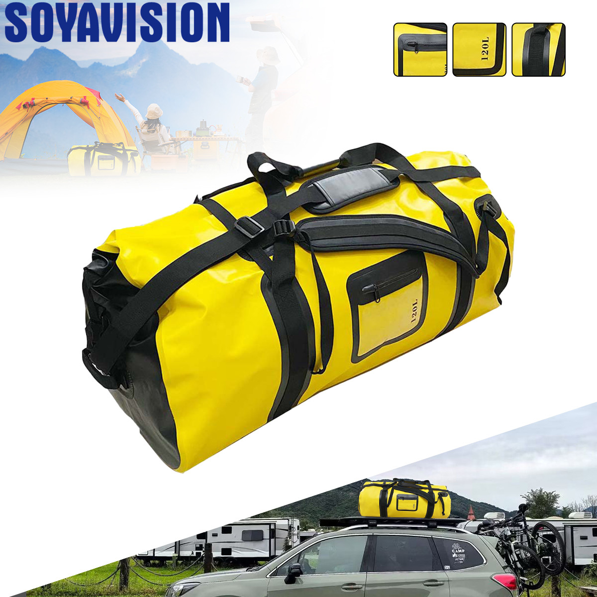 40L/66L/120L Waterproof Duffle - Fishing Kayak Crate のレビューと価格