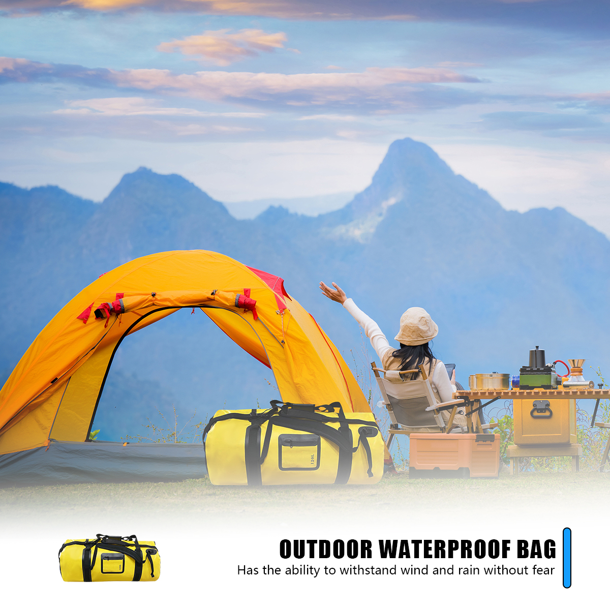 40L/66L/120L Waterproof Duffle - Fishing Kayak Crate のレビューと価格