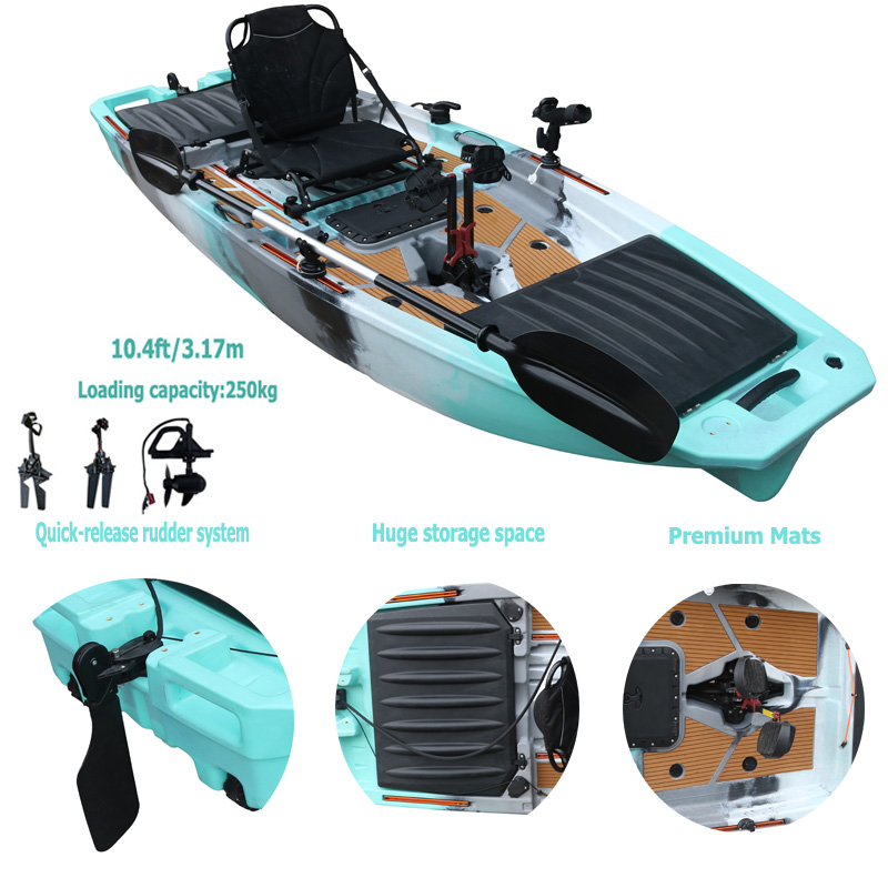 10FT Single Seat LLDPE Sit On  - Fishing Kayak Sit In のレビューと価格
