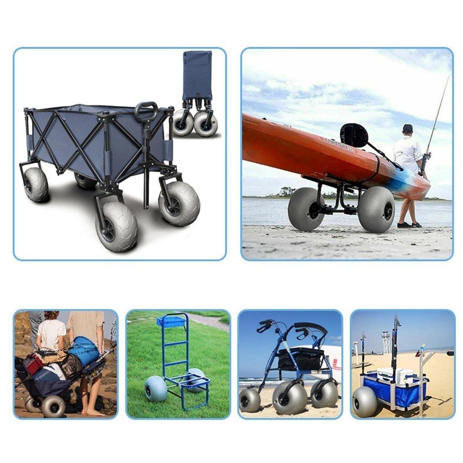 Beach Cart Sand Wheels 16 Inch - Fishing Kayak Cart のレビューと価格