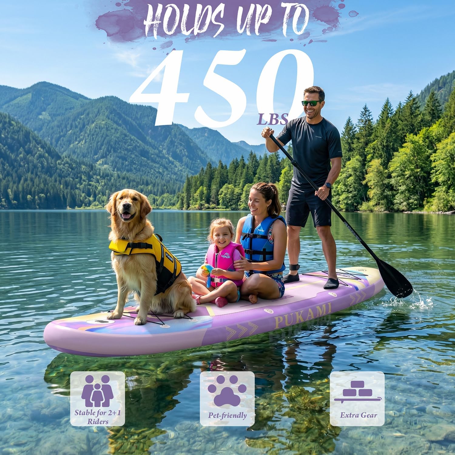 Extra Wide Inflatable Stand Up - Fishing Kayak Paddle のレビューと価格