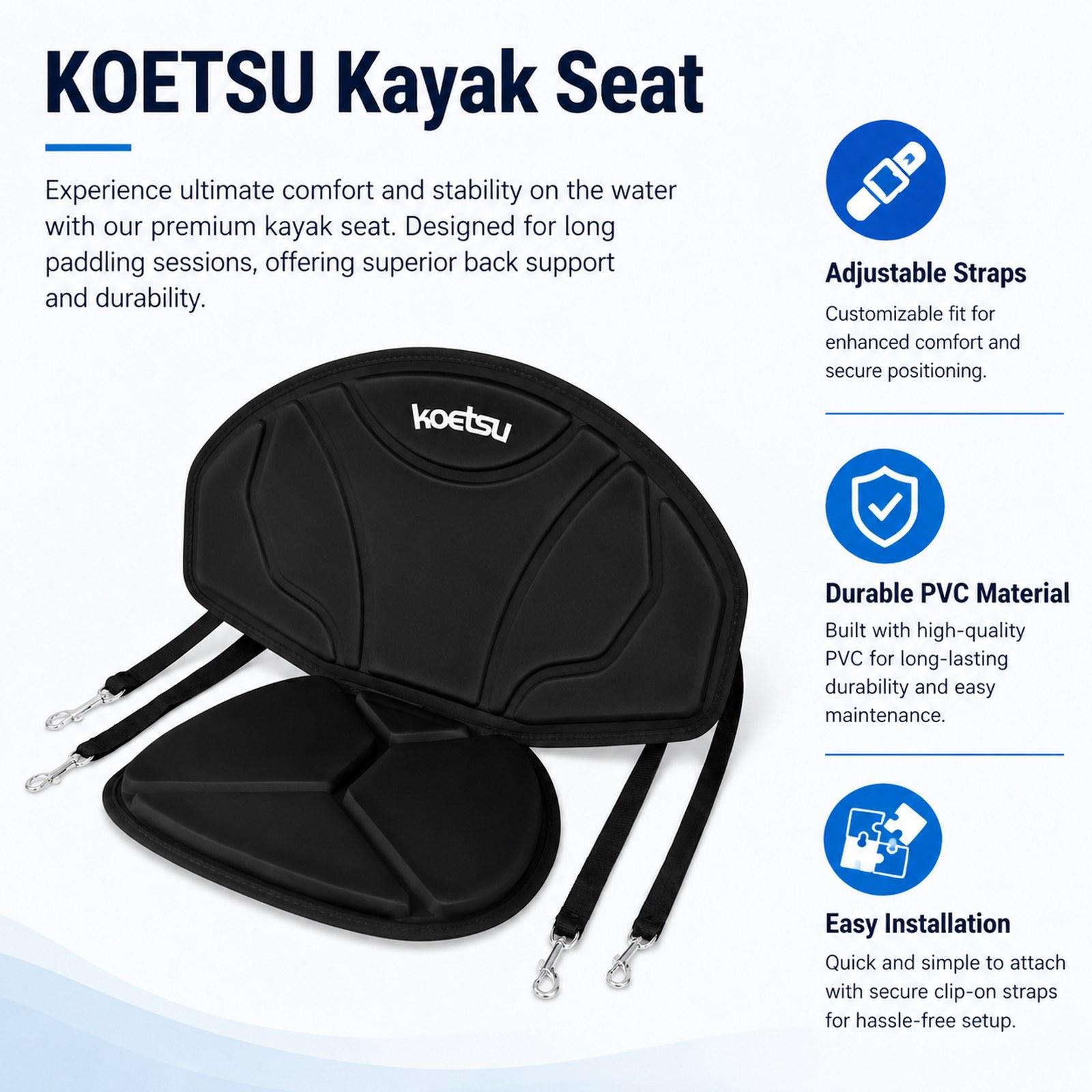Kayak Seat Padded Easy to Inst - Fishing Kayak Seat のレビューと価格